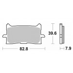 Тормозные колодки SBS Performance Brake Pads / HHP, Sinter 940HS